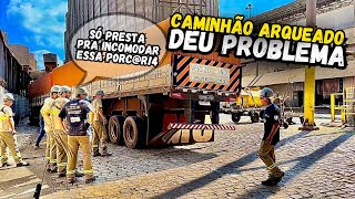 CAMINHÃO ARQUEADO ATRAPALHOU A NOSSA DESCARGA NO PORTO! 🚢⚓ROTINA DE CAMINHONEIRO