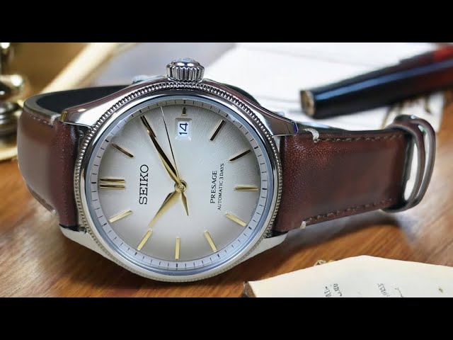 Seiko Presage SPB529 Classic Upcycled Leather - YouTube