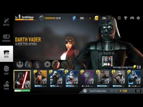 Star Wars: Force Arena Darth Vader + Doctor Aphra deck (non-commentary)