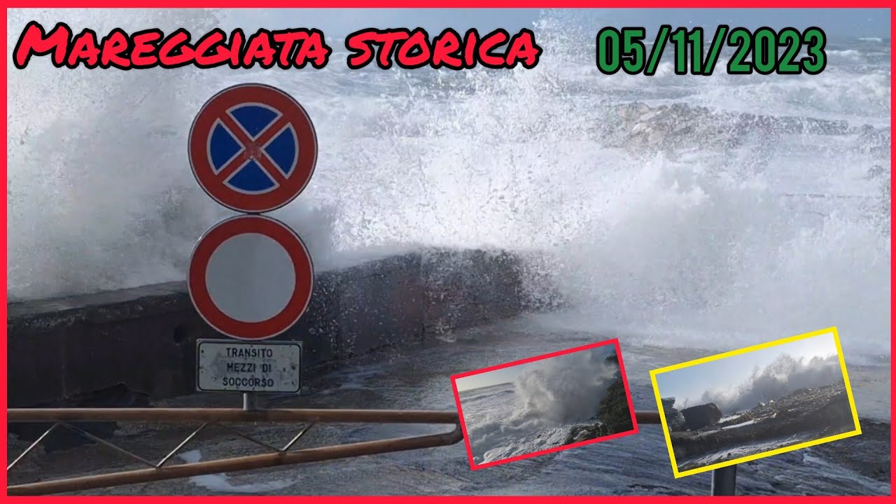 Mareggiata Sestri Levante STORICA 05/11/2023