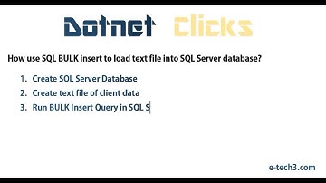 sql bulk insert statement