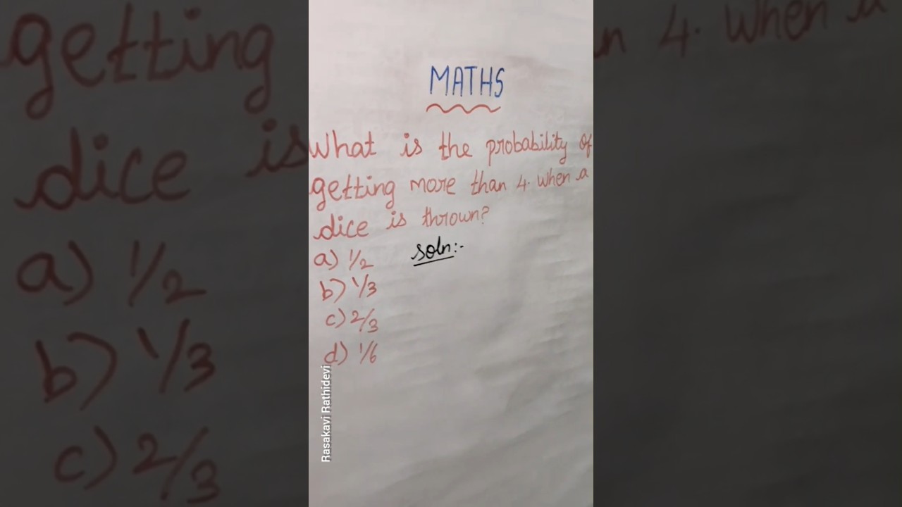 Maths probability Sum👈 ❤