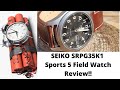 SEIKO 5 SPORTS FIELD WATCH ref SRPG35K1 FULL REVIEW :) !!