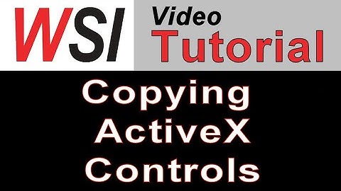 Form with ActiveX controls stops working when copied?