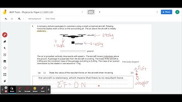IBDP Tutor - Physics SL Paper 2 ( 2020 ) Q1 - Part (i) What