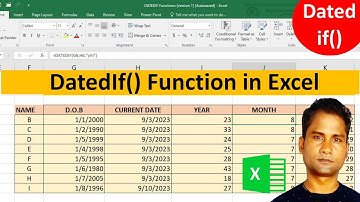DATEDIF Formula in Excel in Hindi | Calculate Age in Excel |DATEDIF Function| Excel Tricks and Tips|