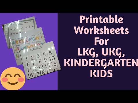 printable worksheets for lkg ukg kindergarten printable worksheets youtube