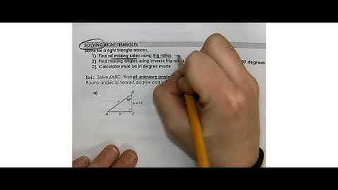 13 1 Solving Right Triangles Day 1 16 17 Video Lesson