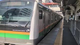 E233系3000番台E-02編成湘南新宿ライン特別快速小田原行き高崎駅2番線を出発