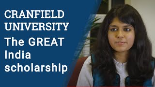 Studying at Cranfield with the GREAT India scholarship