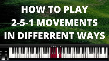 2-5-1 Piano Chord Progression Alternatives-(Instructor - Emmanuel)
