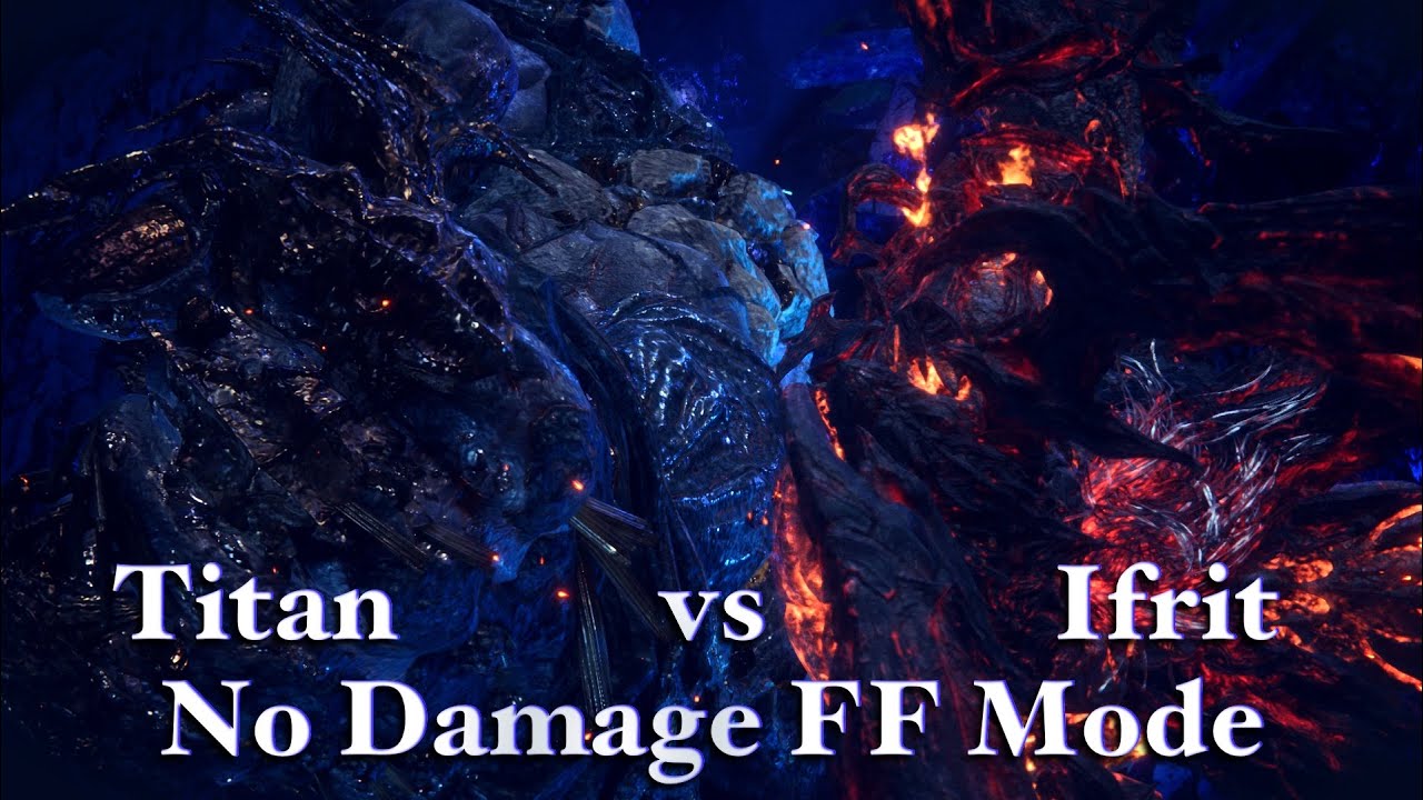 FF16 - Titan vs Ifrit No Damage - Final Fantasy Mode (4K60) - YouTube