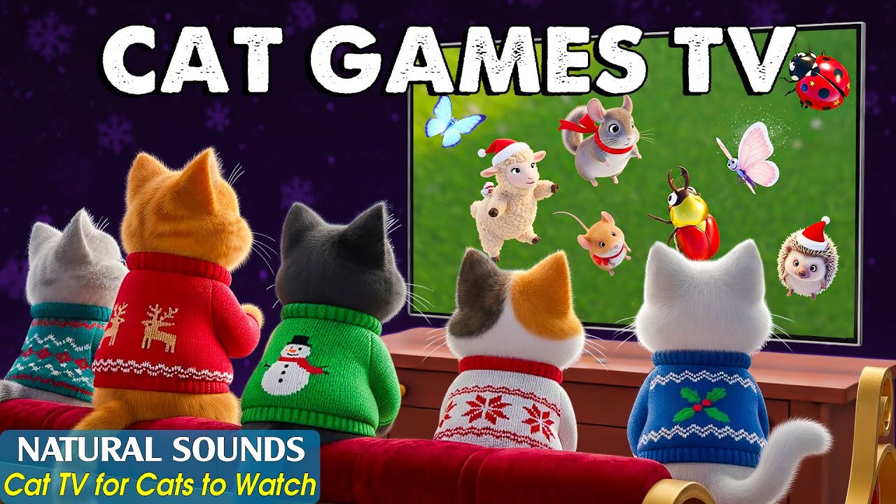 🎅 Christmas Cat Games - Ultimate Holiday Cat TV with Fun Games Cats Love Watching 🐾 Video for Cats