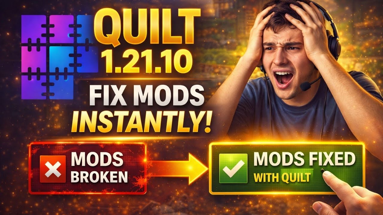 QUILT Modloader TUTORIAL – Install Quilt on Minecraft 1.21.10