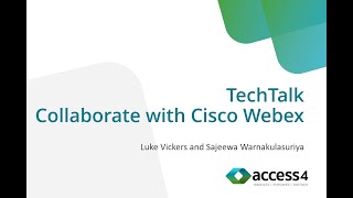 Collaborate with Cisco Webex TechTalk