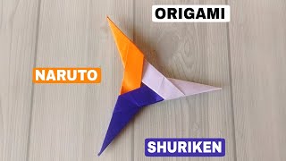 NARUTO SHURIKEN ORIGAMI| TUTORIAL| HOW TO MAKE SHURIKEN CRAFT| #origami #ninjastar #craft #art