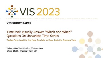 TimePool: Visually Answer "Which and When" Questions On Univariate Time Series - Fast Forward | VIS