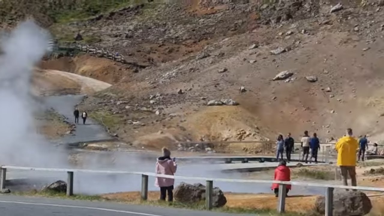 Iceland Volcano 2023 to Seltun Hot Springs, 12 km hike, way back. Tough! 17.07.23 4K