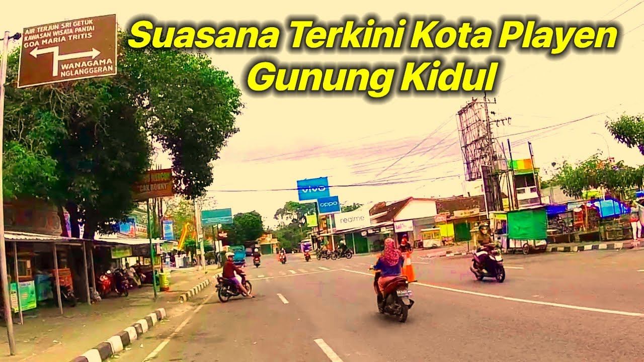 SUASANA TERKINI KOTA PLAYEN GUNUNG KIDUL YOGYAKARTA.