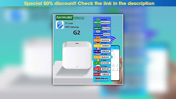 Must Buy RAYKUBE G2 Gateway For TT Lock APP Bluetooth Smart Electronic Door Lock Wifi Adapter Remot