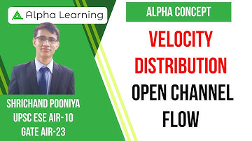 1.5 Introduction | Velocity Distribution In Open Channel | OCF By Shrichand Pooniya (IES)