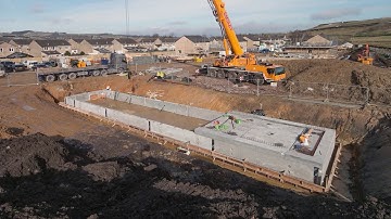 FP McCann installs large precast attenuation tank at Holmfirth Housing Development