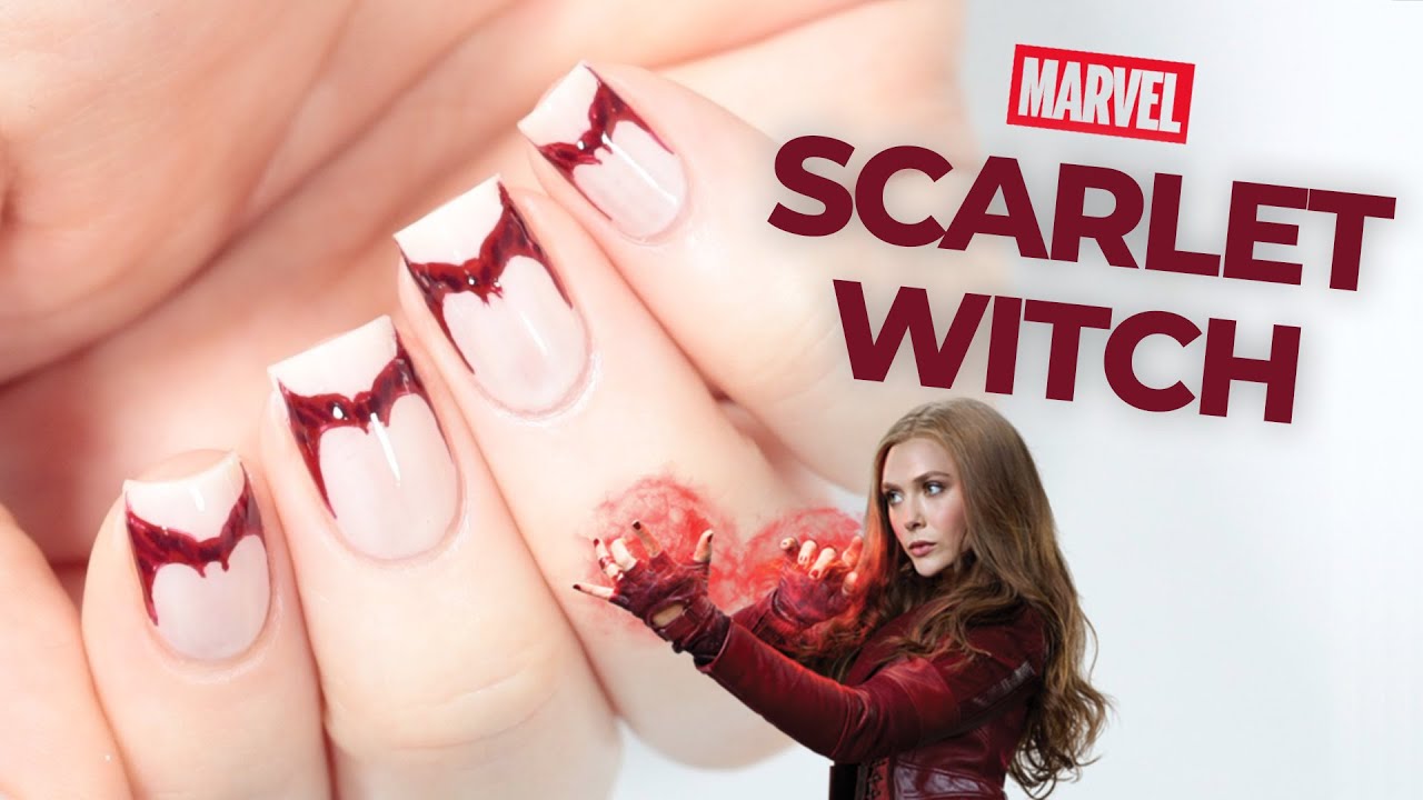 Inspired by The Scarlet Witch : r/DipPowderNails