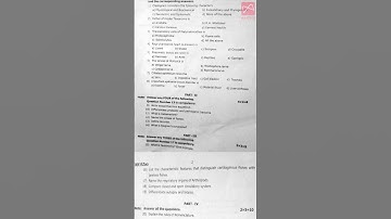 11th Std Zoology Original Question Paper 2023 | First Mid-Term Test Original Question Paper |