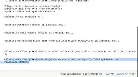 ZAPTEST: Jenkins Integration