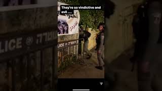 Israeli terrorists Illegally invade a Palestinians home