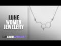 10 Best Selling LUHE Women Jewelery [2018 ]: LUHE Serotonin Molecule Necklace Sterling Silver