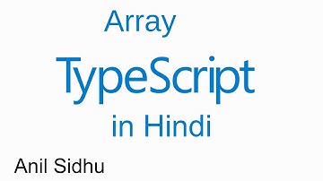 TypeScript Hindi tutorial #6 Array