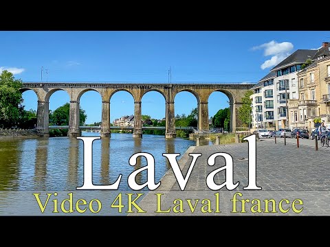 Laval | France | 4K | walking | City of Laval | Virtual tours | مدينة لافال