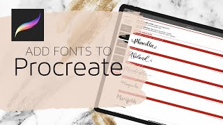 Add Fonts to Procreate | Procreate Tutorial: How to add new fonts to procreate EASY! screenshot 4