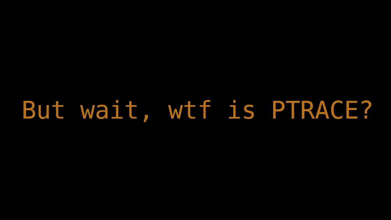 Playing with PTRACE syscall on Linux from Rust