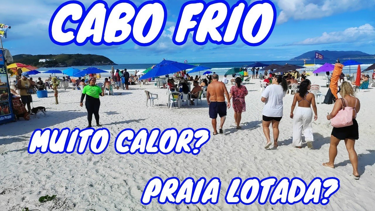 ♥️💙CABO FRIO ☀️ PRAIA DO FORTE LOTADA? (PRAIA DO SÃO BENTO)🇧🇷RJ