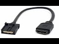 High Speed HDMI 1.4 Type E Male to Type A Female Video Audio Cable