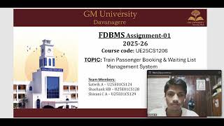 "Train Passenger Booking & Waiting List Management System" | FDBMS Project -1