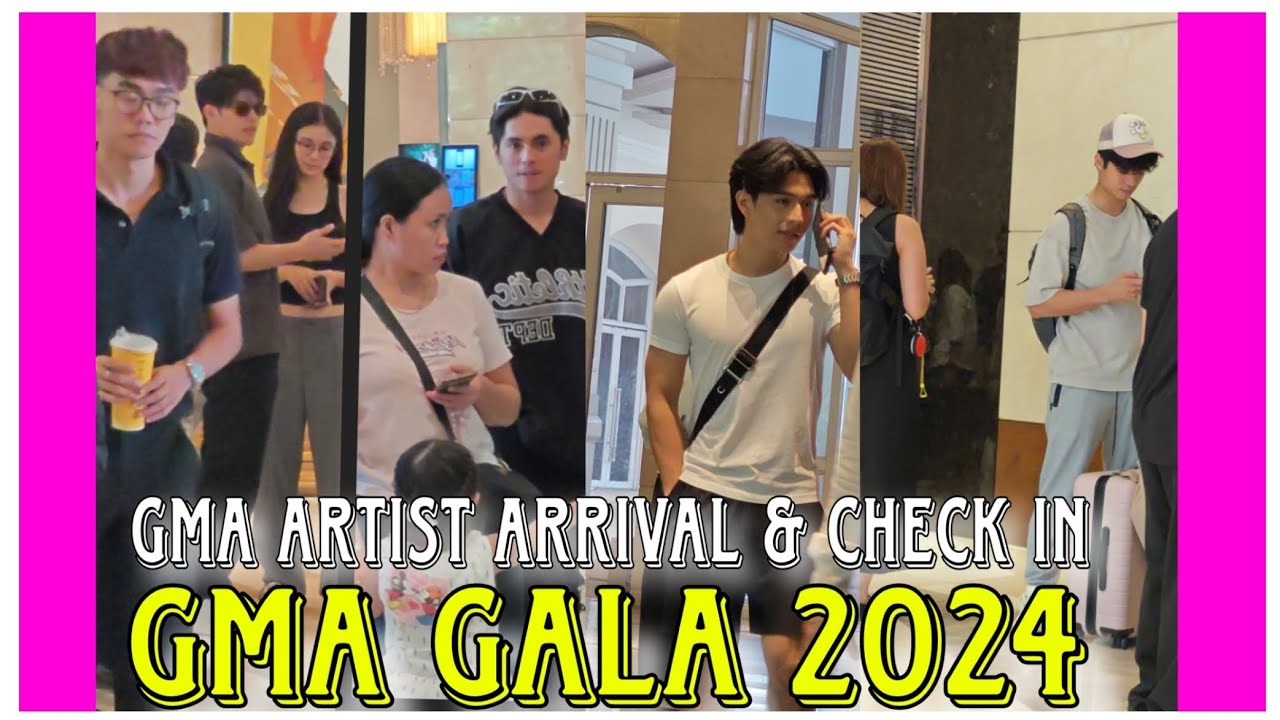 MEGAN,MIKEAL,SOFIA,ALLEN,JEFF & MIGUEL ARRIVE EARLY & CHECK IN   @ GMA GALA 2024