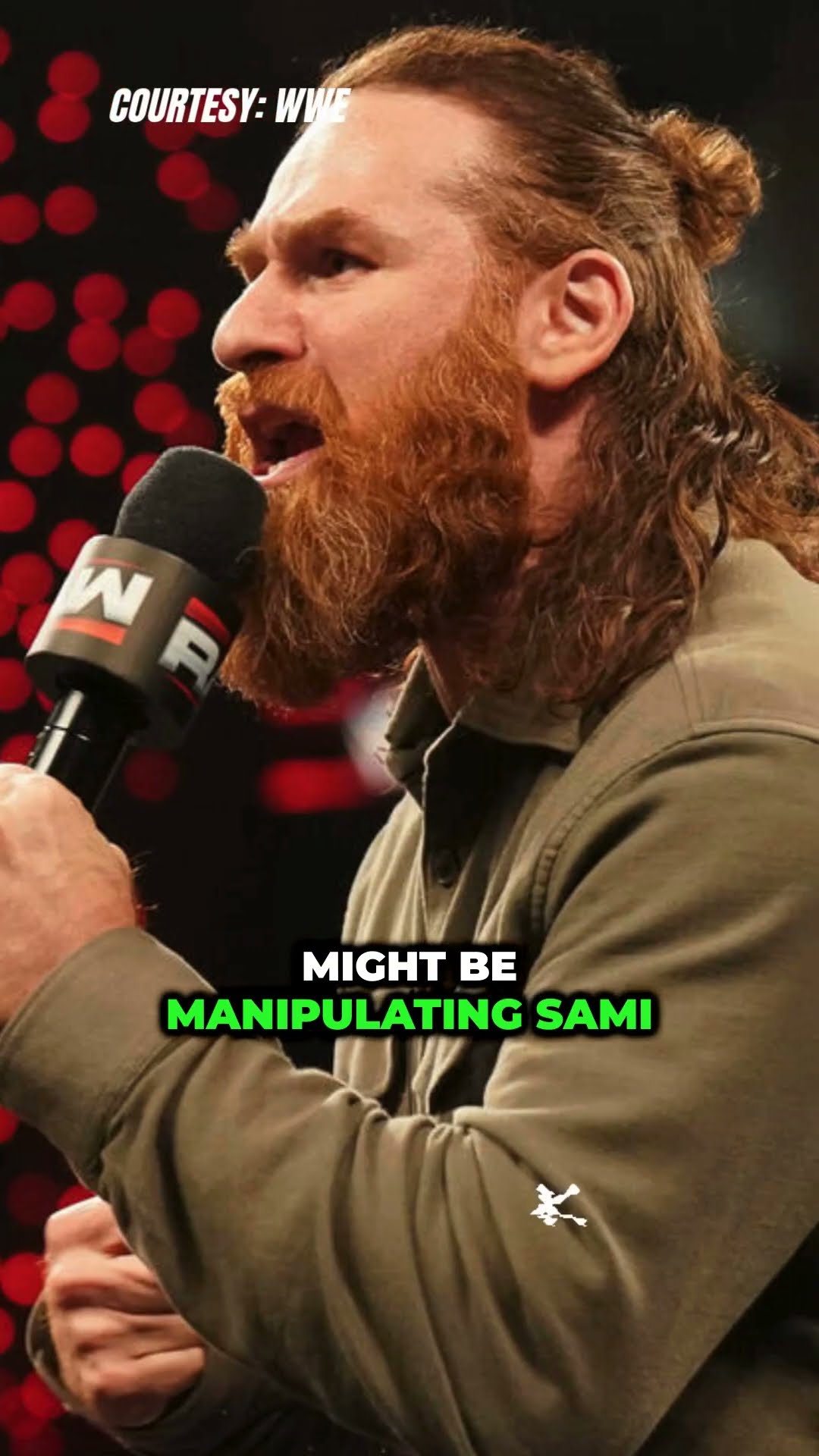 Sami Zayn hits Seth Rollins—Karrion Kross pulling the strings #SamiZayn #WrestlingDrama #Raw #shorts