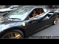 Ferrari 488 GTB drives with open boot