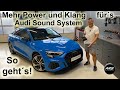 ASS mit mehr Bass und tollem Klang | Audi S3 Plug &amp; Play Soundupgrade mit DSP-Endstufe Match Up6