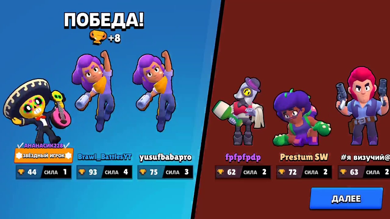 Какие есть персонажи в brawl stars