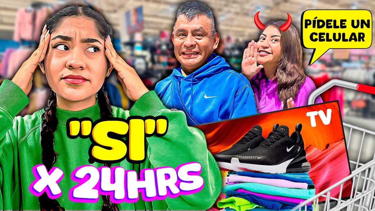 24 HORAS DICIENDO SI A TODO A MI PAPÁ!  | Michell Merlin