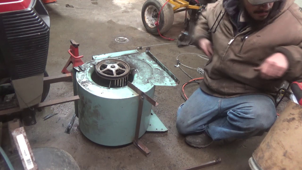 homemade leaf blower attachment for garden tractor pt3 YouTube