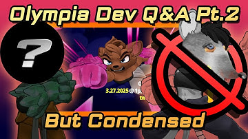 Olympia Developer Q&A Livestream Part 2 Summary