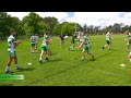 Gaelic football Champions Celtic Auckland doing drills before finals