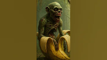 Chimpanzee Bananini Shorts Monkey Banana Zombie 