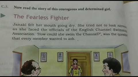 DAV nahan,class 5 . English reader, unit 3 (c ) . The fearless Fighter ( Revision)