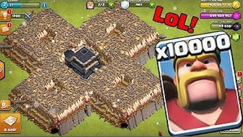 1000 troops attack. in coc hack 😱😱😱😱😱